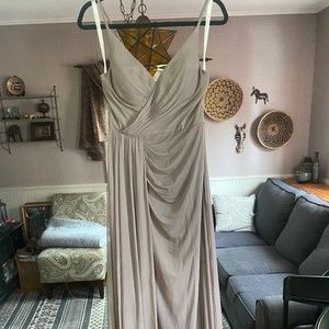 Azazie Evalin Hazelnut size 6A bridesmaids dress